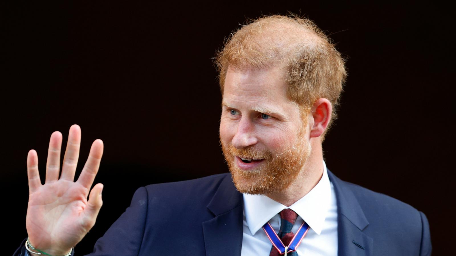 PHOTO: Prince Harry, Duke of Sussex attends The Invictus Games Foundation 10th Anniversary Service at St Paul's Cathedral on May 8, 2024 in London.