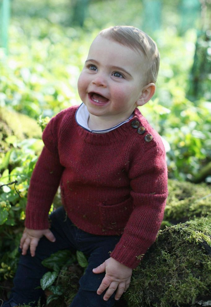 PHOTO: This photo released by Kensington Palace on Monday April 22, 2019, and taken by Kate, Duchess of Cambridge, shows Prince Louis at their home in Norfolk, England, to mark his first birthday on Tuesday.