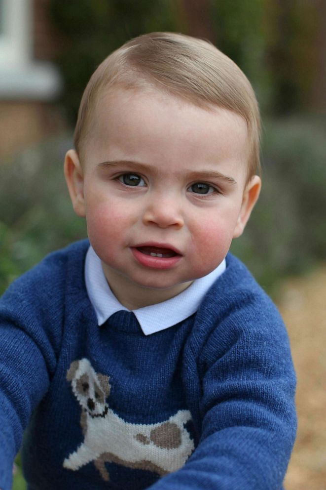 PHOTO: This photo released by Kensington Palace on Monday April 22, 2019, and taken by Kate, Duchess of Cambridge, shows Prince Louis at their home in Norfolk, England, to mark his first birthday on Tuesday.