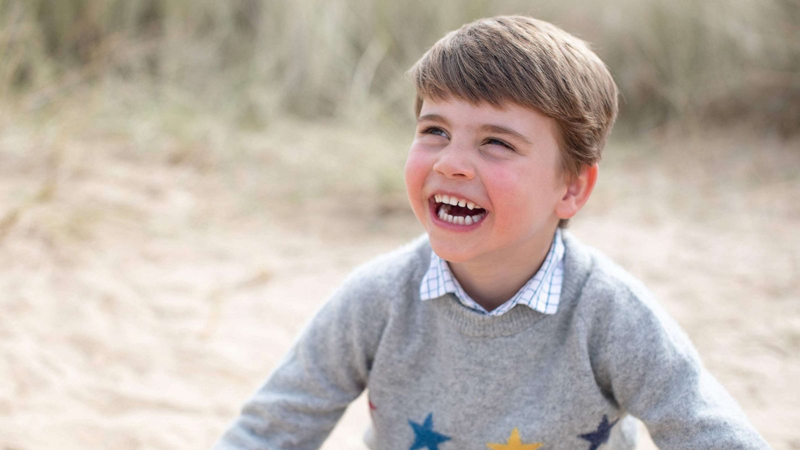 PHOTO: A handout picture released by Kensington Palace on April 22, 2022, shows Britain's Prince Louis of Cambridge posing for a photograph, taken by his mother, Britain's Catherine, Duchess of Cambridge, in Norfolk, eastern England.