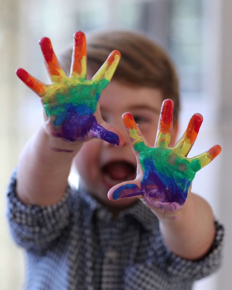 PHOTO: An undated handout photo released by Kensington Palace of Prince Louis, who celebrates his second birthday on April 23, 2020, taken by his mother, the Duchess of Cambridge, in Britain.