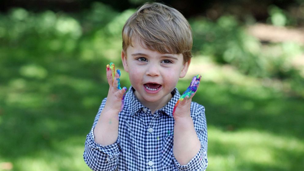 PHOTO: An undated handout photo released by Kensington Palace of Prince Louis, who celebrates his second birthday on April 23, 2020, taken by his mother, the Duchess of Cambridge, in Britain.