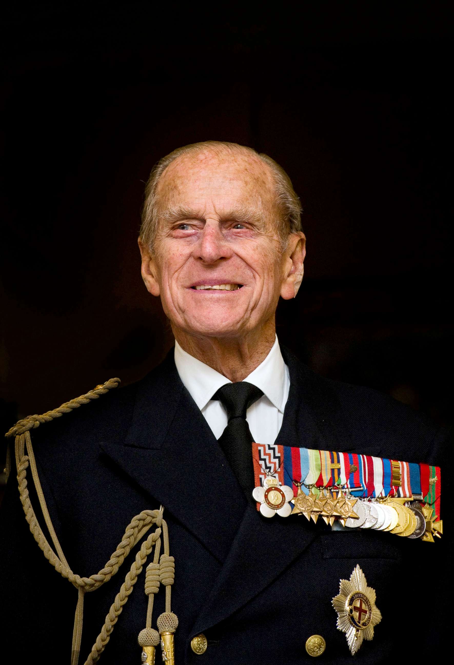 PHOTO: Prince Philip, Duke of Edinburgh smiles during a visit to the Admiralty Board and Admiralty House on Nov. 23, 2011, in London.