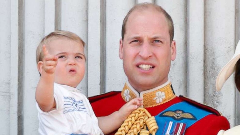 PHOTO: Prince William, Duke of Cambridge, Catherine, Duchess of Cambridge and their children stand on the balcony of Buckingham Palace during Trooping The Color, the Queen's annual birthday parade, on June 8, 2019 in London.