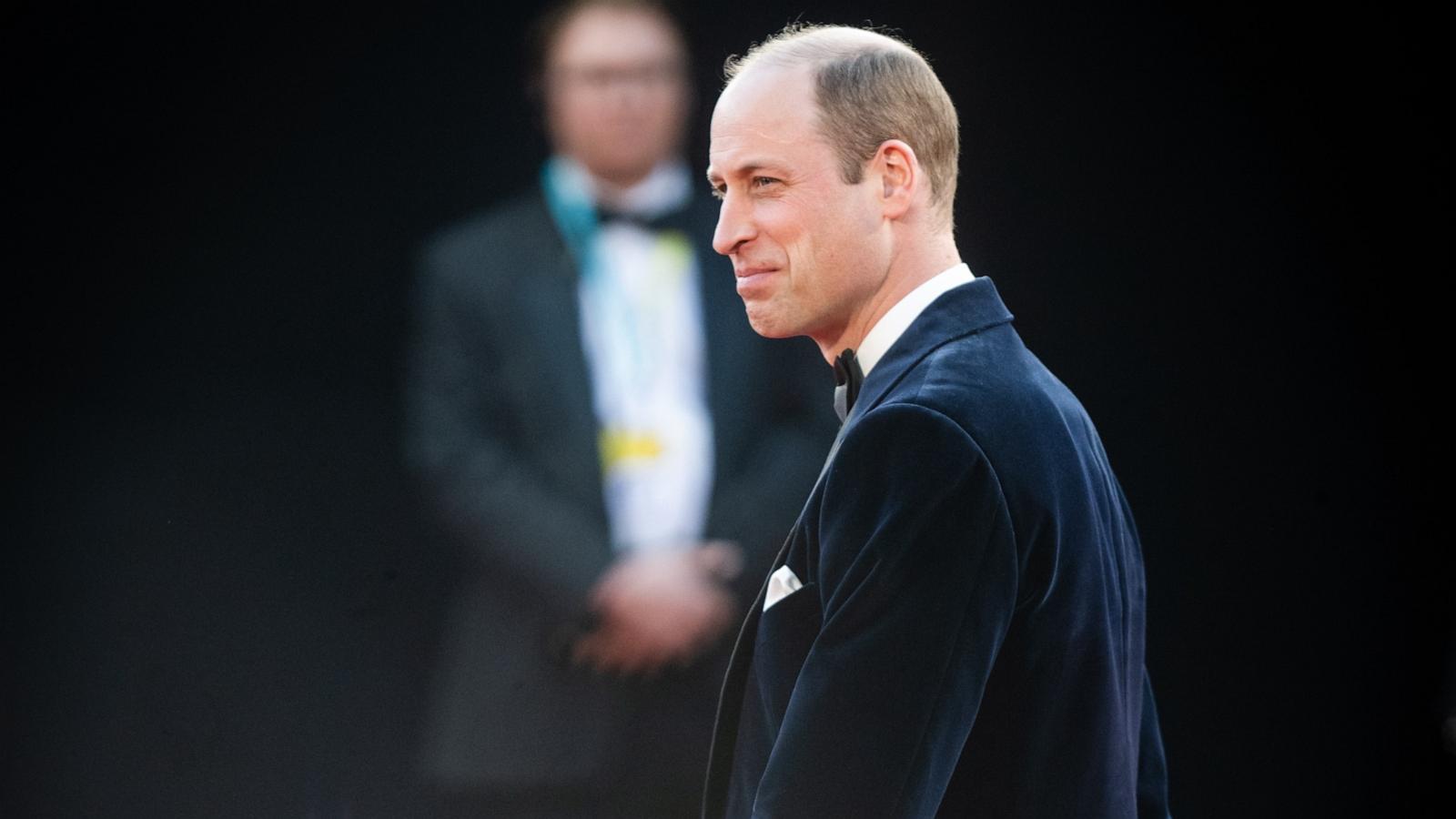 PHOTO: Prince William, Prince of Wales attends the 2024 EE BAFTA Film Awards at The Royal Festival Hall on Feb. 18, 2024 in London.