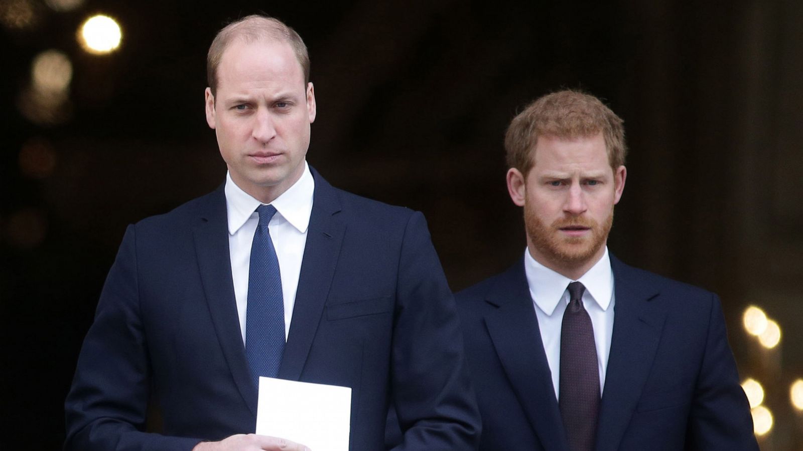 PHOTO: Catherine, Duchess of Cambridge, Prince William, Duke of Cambridge and Prince Harry leave after attending the Grenfell Tower National Memorial Service at St Paul's Cathedral on Dec. 14, 2017 in London.