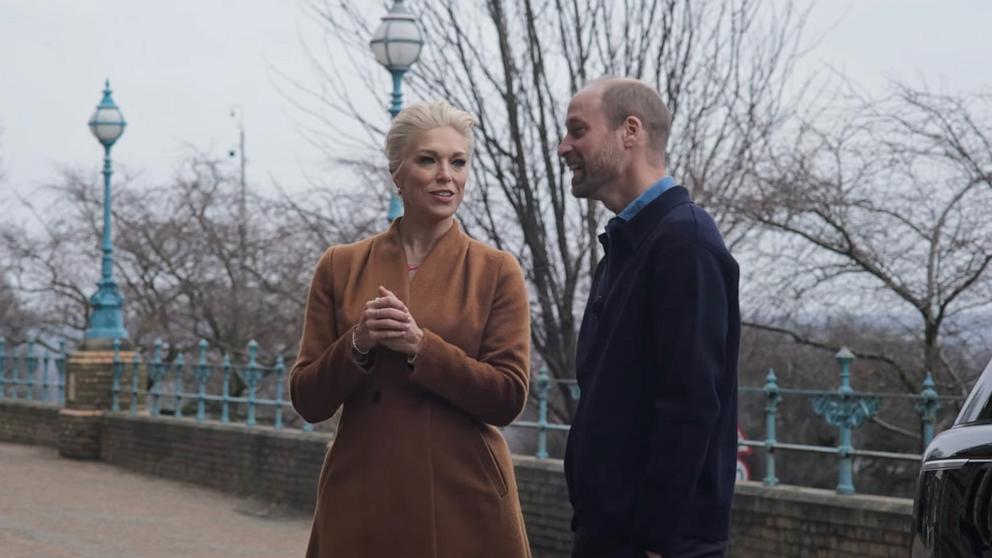 PHOTO: Prince William and Hannah Waddingham discuss "The Earthshot Report," a documentary highlighting inspiring environmental solutions from across the globe.