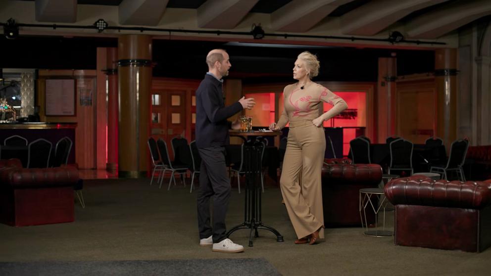 PHOTO: Prince William and Hannah Waddingham discuss "The Earthshot Report," a documentary highlighting inspiring environmental solutions from across the globe.