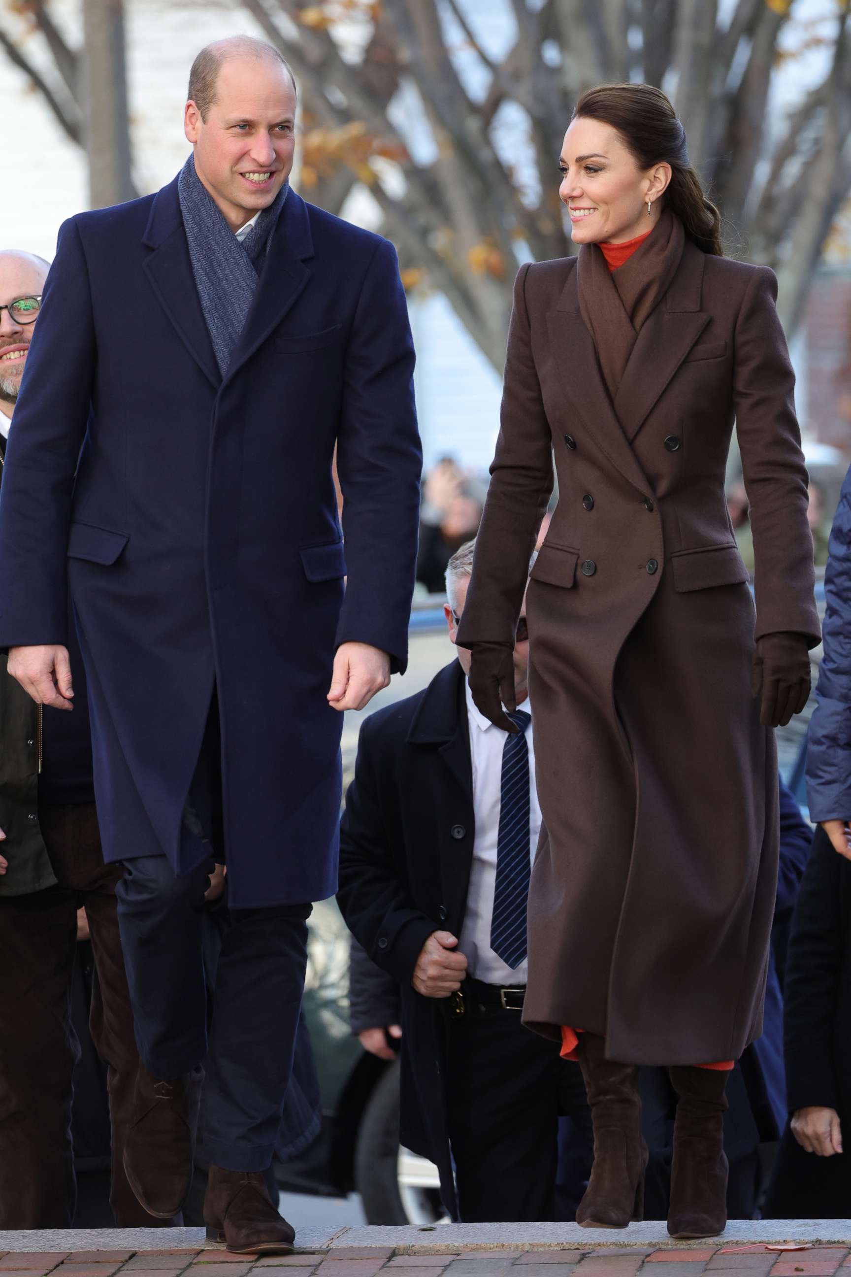 PHOTO: Prince William, Prince of Wales and Catherine, Princess of Wales visit east Boston to see the changing face of Boston's shoreline as the city contends with rising sea levels on Dec. 01, 2022 in Boston. 