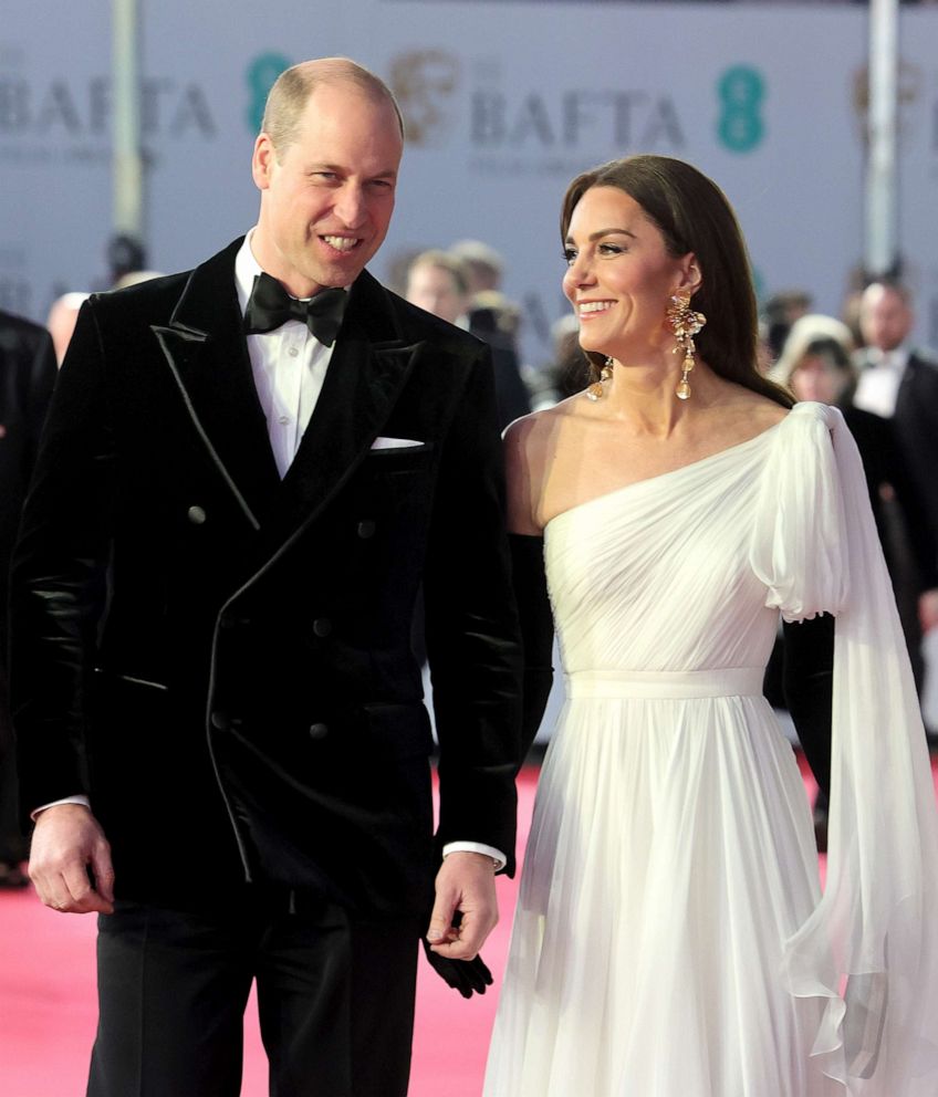 PHOTO: Catherine, Princess of Wales and Prince William, Prince of Wales attend the EE BAFTA Film Awards 2023 at The Royal Festival Hall, Feb. 19, 2023, in London.