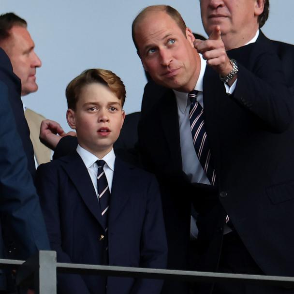 Prince George joins dad Prince William in Berlin 