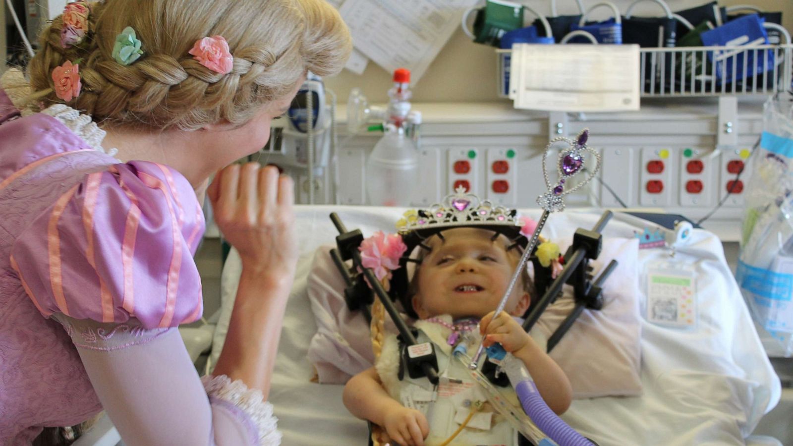 PHOTO: 21-month-old Emma Krall received a special Disney princess surprise at Seattle Children's.