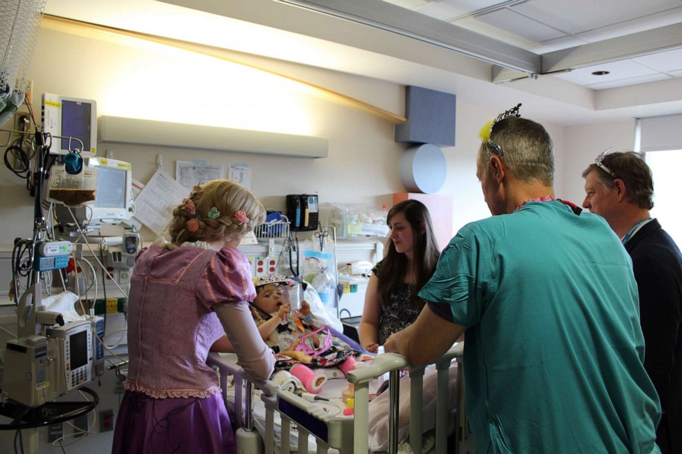 PHOTO: 21-month-old Emma Krall received a special Disney princess surprise at Seattle Children's.