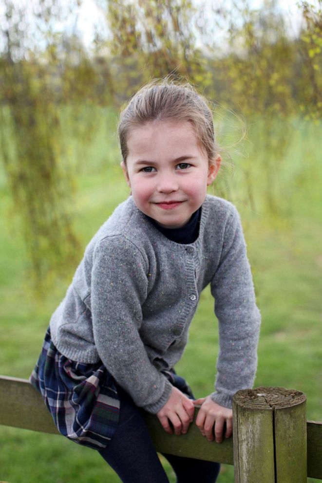 PHOTO: Britain's Princess Charlotte poses for a photo taken by her mother, Catherine, Duchess of Cambridge, at their home in Norfolk, Britain in April and released May 1, 2019, to mark her fourth birthday.