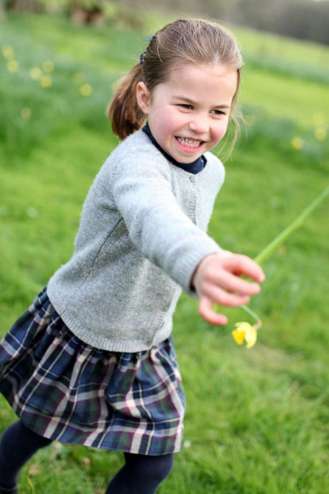 PHOTO: Britain's Princess Charlotte poses for a photo taken by her mother, Catherine, Duchess of Cambridge, at their home in Norfolk, Britain in April and released May 1, 2019, to mark her fourth birthday.