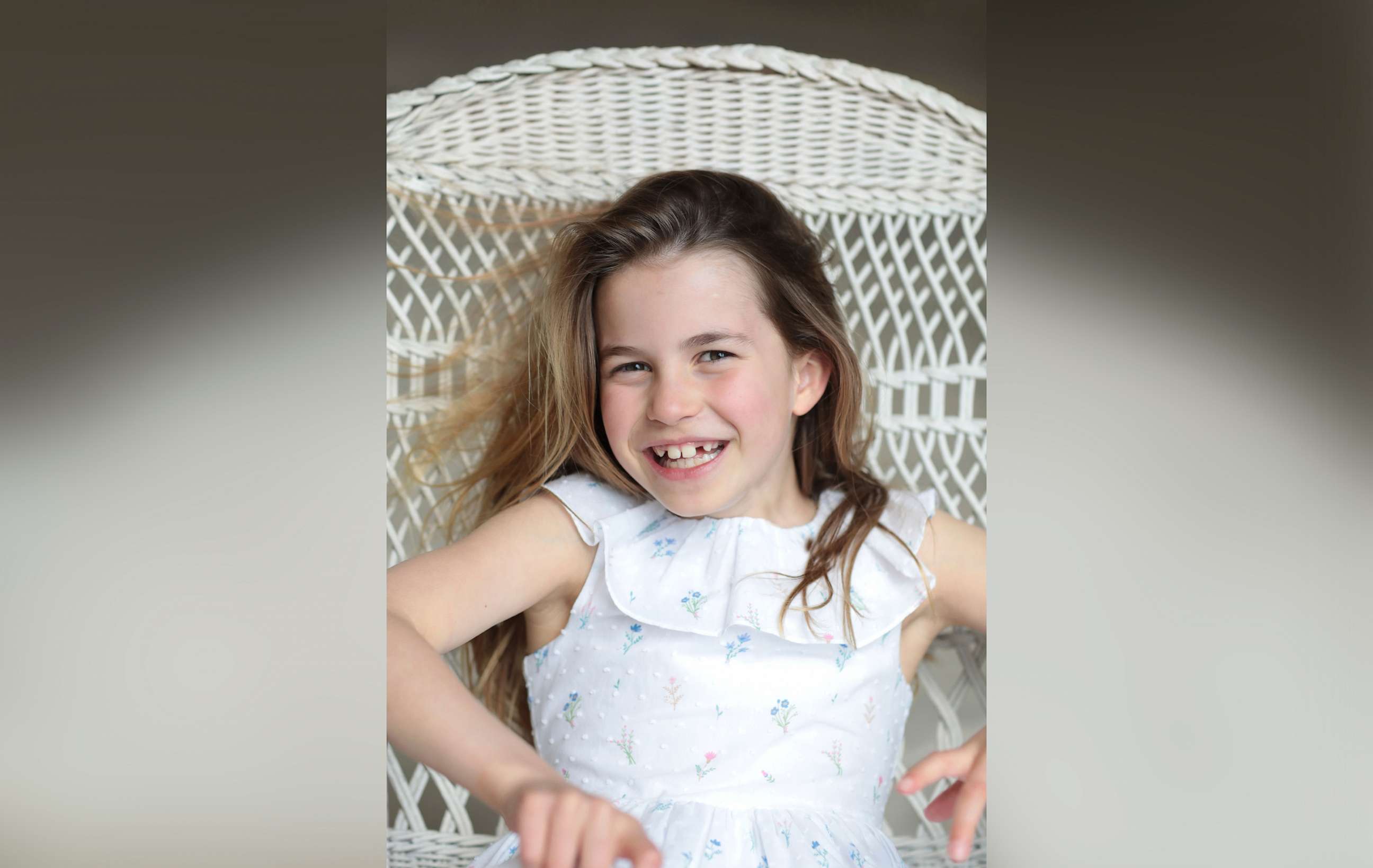 PHOTO: Undated handout photo issued on May 1, 2023 by Kensington Palace of Princess Charlotte, taken in Windsor this weekend by her mother, The Princess of Wales, ahead of her eighth birthday on May 2, 2023.