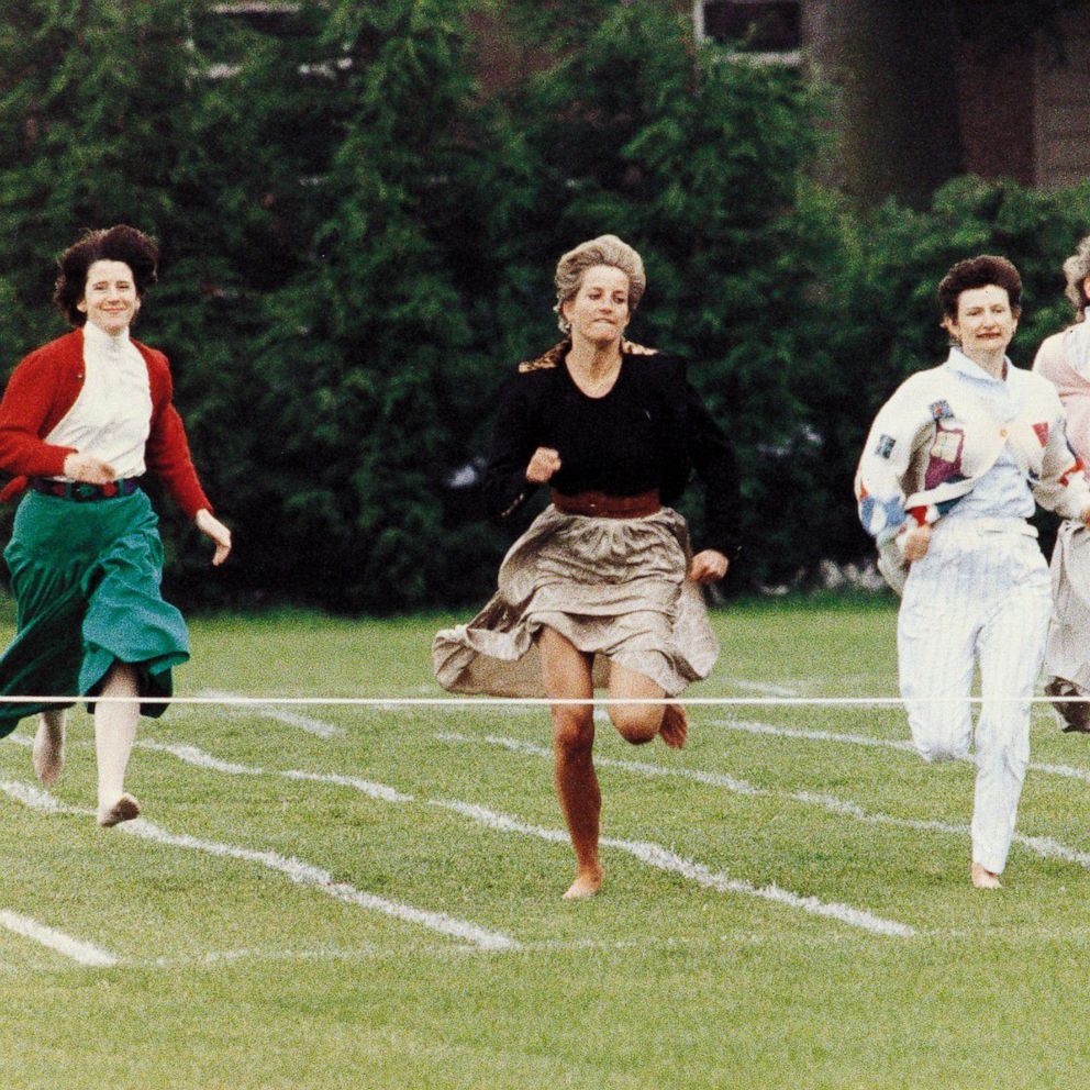 VIDEO: Princess Diana was the most competitive mom in this race at Princes William, Harry's school