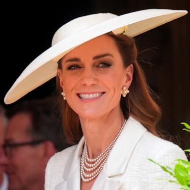 PHOTO: Catherine, Princess of Wales, attends the Order of the Garter service at St George's Chapel, Windsor Castle, June 16, 2025 in Windsor, England. 