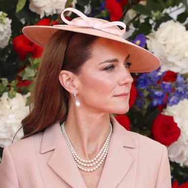 PHOTO: Catherine, Princess of Wales on the day of the state visit of French President Emmanuel Macron and Brigitte Macron, July 8, 2025 in Windsor, Britain. 