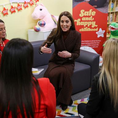 PHOTO: Britain's Kate, Princess of Wales, visits a mother and baby unit at HMP Styal, a prison and young offender institution, near Wilmslow, England, Feb. 11, 2025.