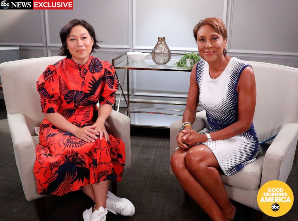 PHOTO: Robin Roberts interviews Priscilla Chan on "Good Morning America," airing July 24,2019.