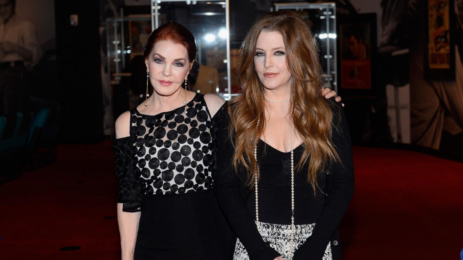 PHOTO: Actress Priscilla Presley (L) and singer Lisa Marie Presley attend the ribbon-cutting ceremony during the grand opening of "Graceland Presents ELVIS" at the Westgate Las Vegas Resort & Casino on April 23, 2015 in Las Vegas.