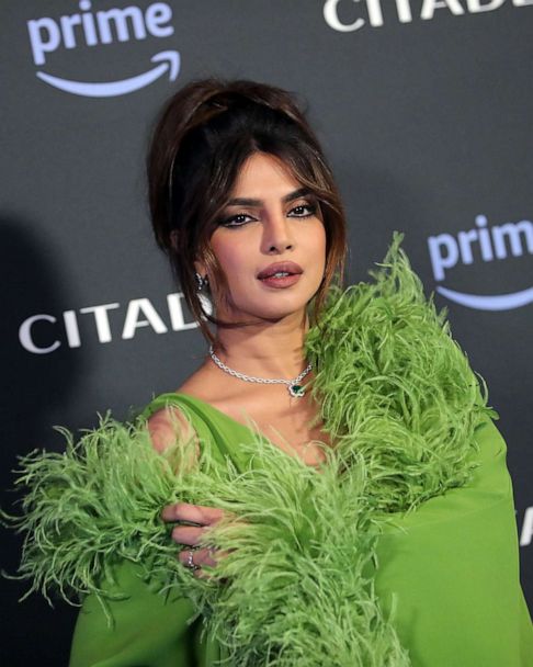 priyanka chopra green dress Priyanka Chopra dazzles in a metallic green dress by @maisonvalentino while arriving at the 2023 DKMS Gala in NYC. #PriyankaChopra Photos: Getty