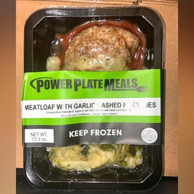 PHOTO: A Power Plate Meals frozen meatloaf product is shown.