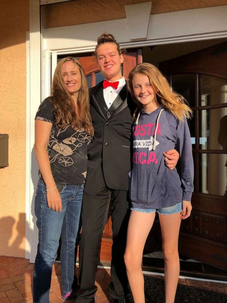 PHOTO: Robert Hurley heads off to the prom. 