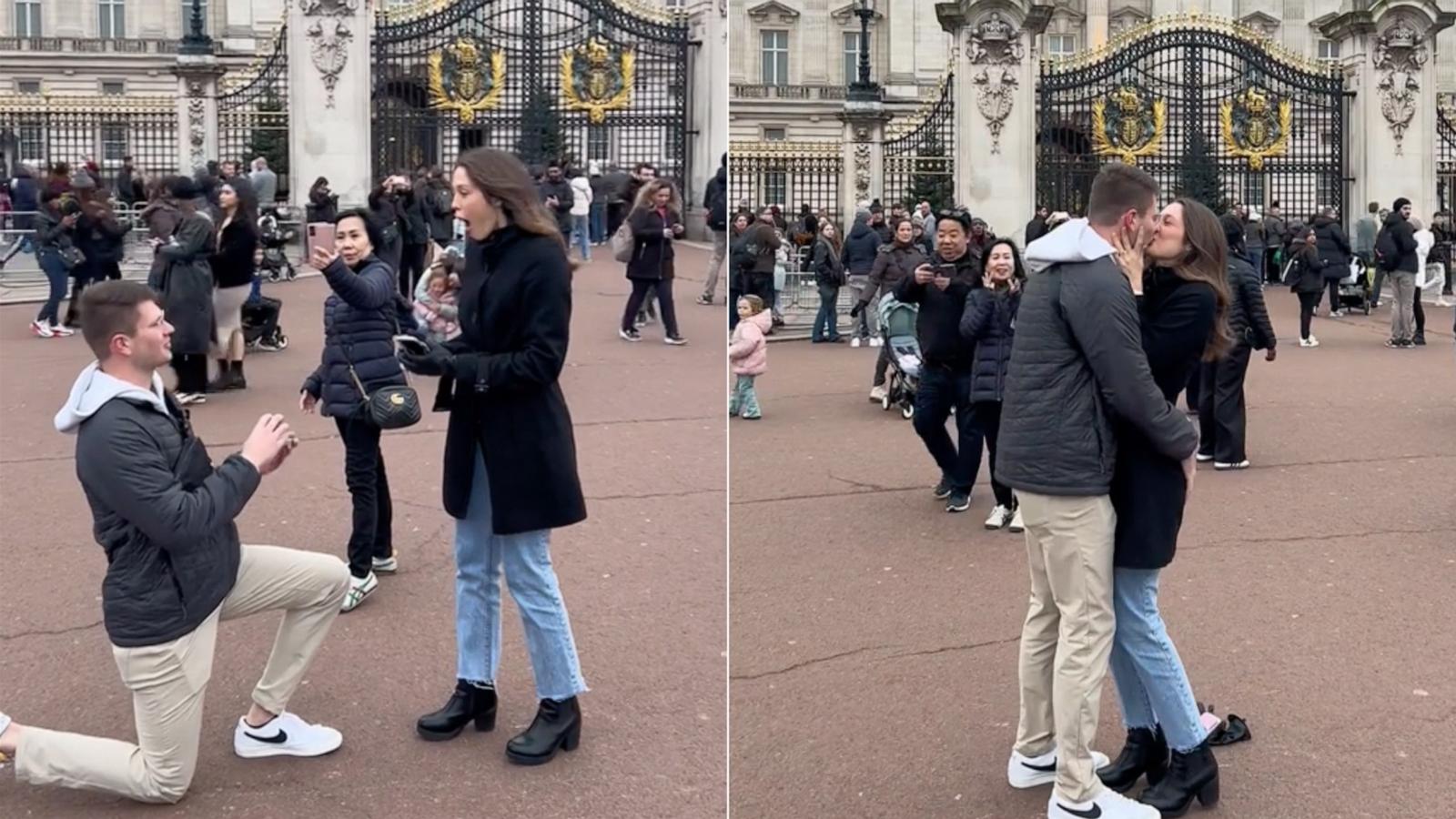 PHOTO: Emmali Osterhoudt and her boyfriend got engaged during a trip to Buckingham Palace in London.