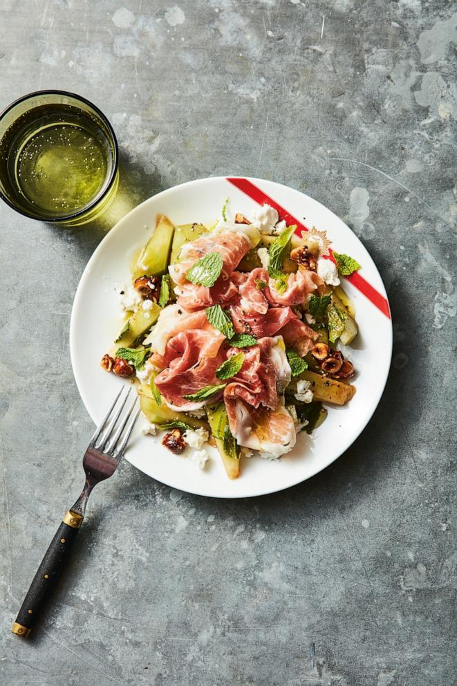 PHOTO: Prosciutto melon salad.