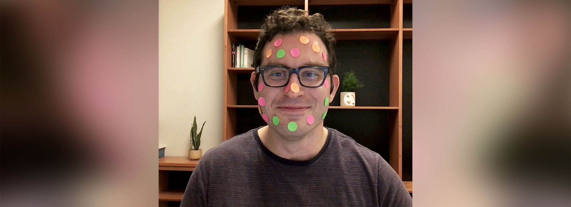 PHOTO: Arber Tasimi, 31, a psychology professor at Emory University, uses stickers to keep his students engaged during remote learning.