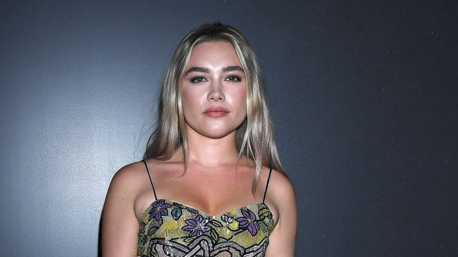 PHOTO: Florence Pugh attends the Louis Vuitton show as part of the Paris Fashion Week Womenswear Fall/Winter 2020/2021, March 3, 2020, in Paris.