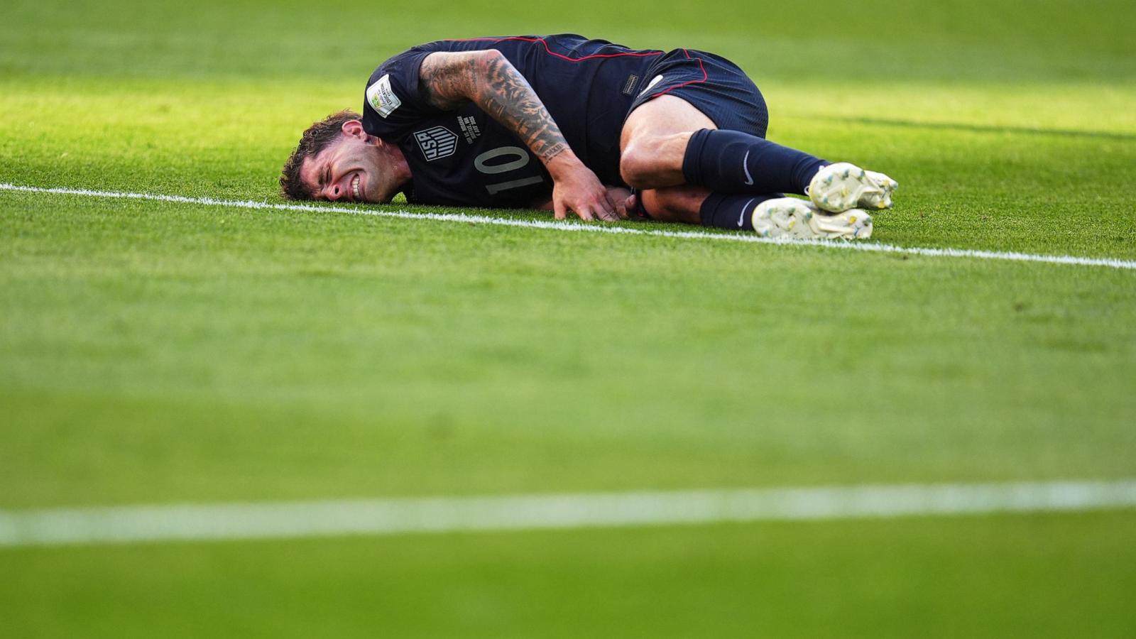 PHOTO: United States' Christian Pulisic gestures during the World Cup round of 16 soccer match against Belgium in Seattle, on July 6, 2026.