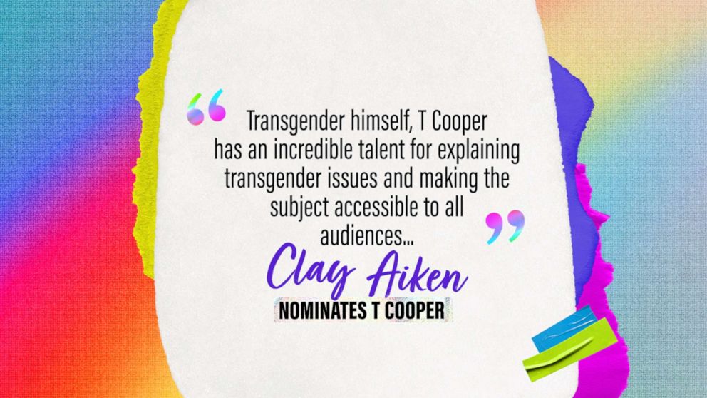 PHOTO: Clay Aiken nominates T Cooper.