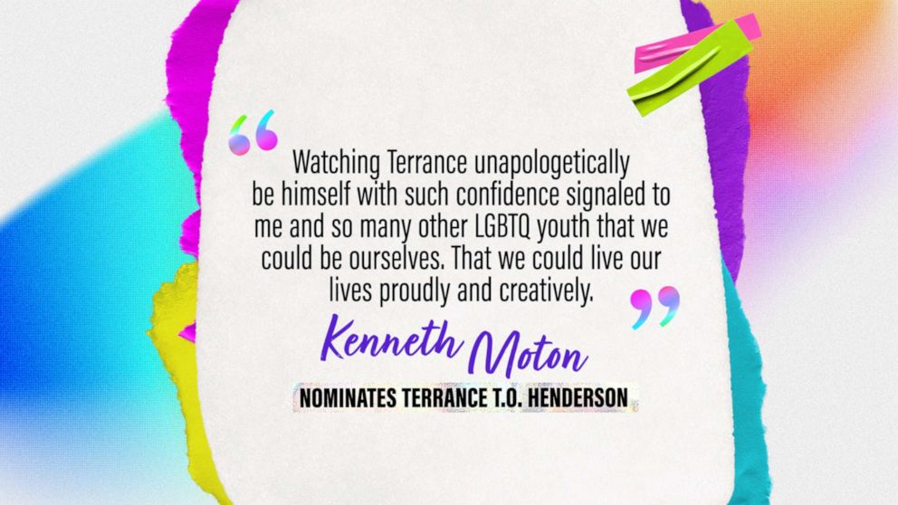 PHOTO: Kenneth Moton nominates Terrance T.O. Henderson.