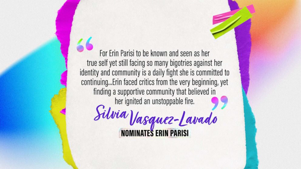 PHOTO: Silvia Vasquez-Lavado nominates Erin Parisi.