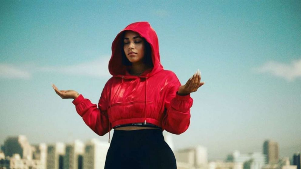 Lauren London posted a video of her new collaboration PUMA x Lauren London "Forever Stronger."