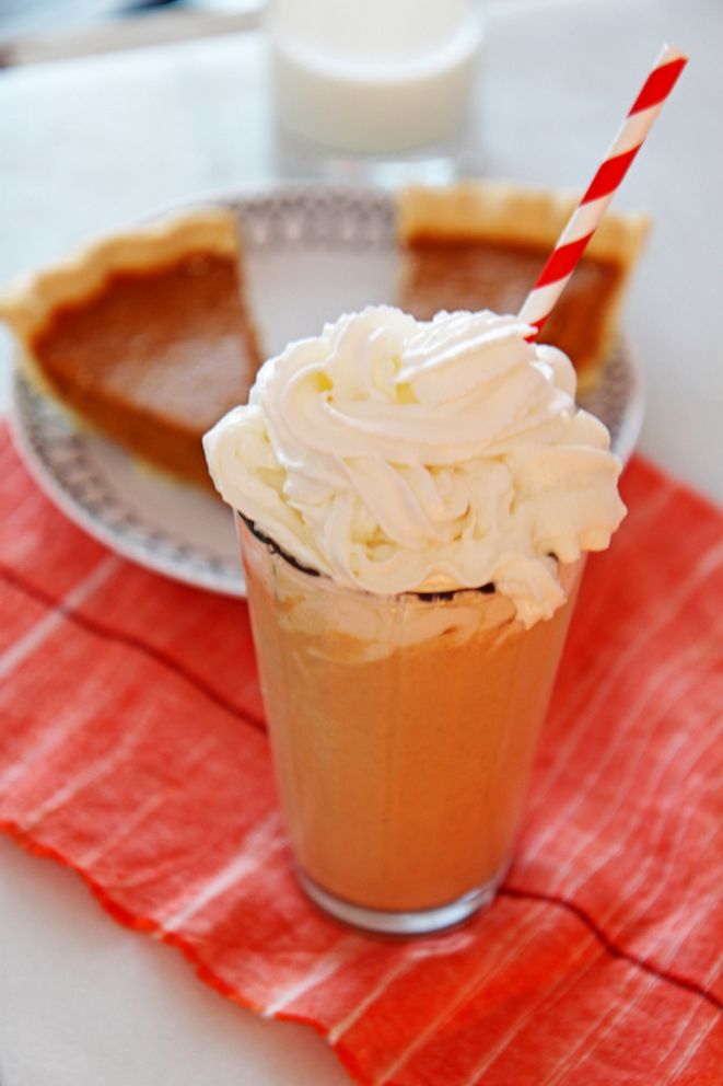 PHOTO: Chop Happy food blogger Jay Goldstein's Pumpkin Pie Milkshake is seen here.