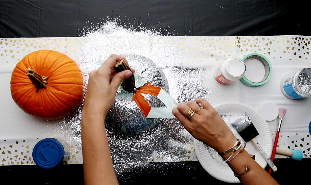 PHOTO: Ditch the carving tools this Halloween with pretty, no-carve pumpkin creations.
