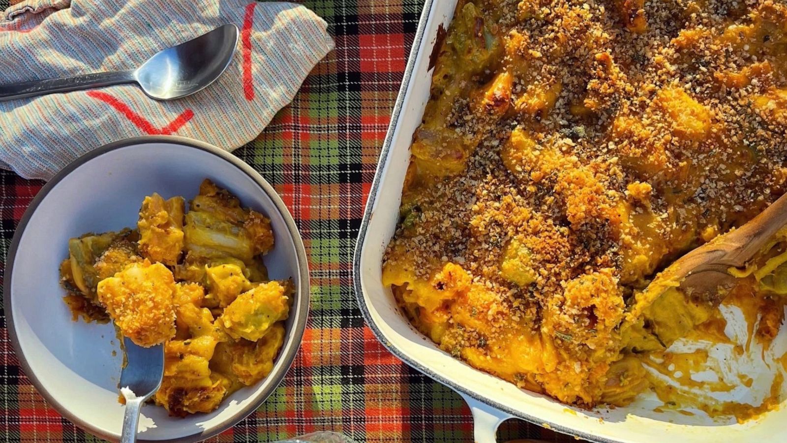 PHOTO: Dan Pelosi's pumpkin Grana Padano mac and cheese.