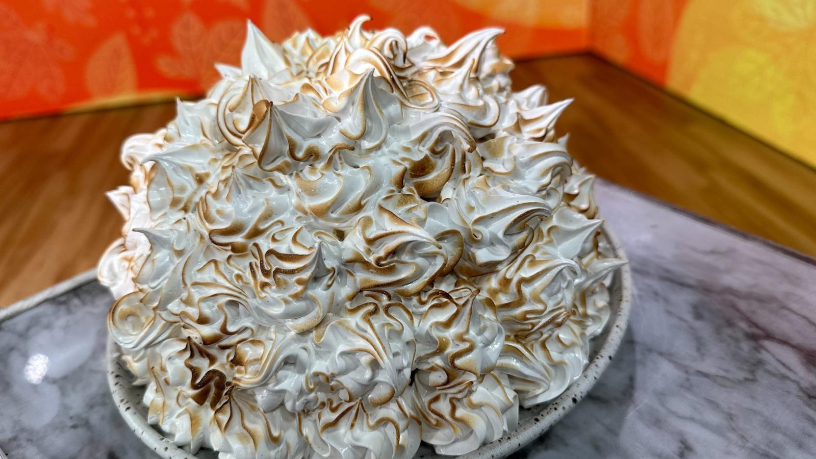 PHOTO: A pumpkin pie baked Alaska made by chef Sohla El-Waylly.