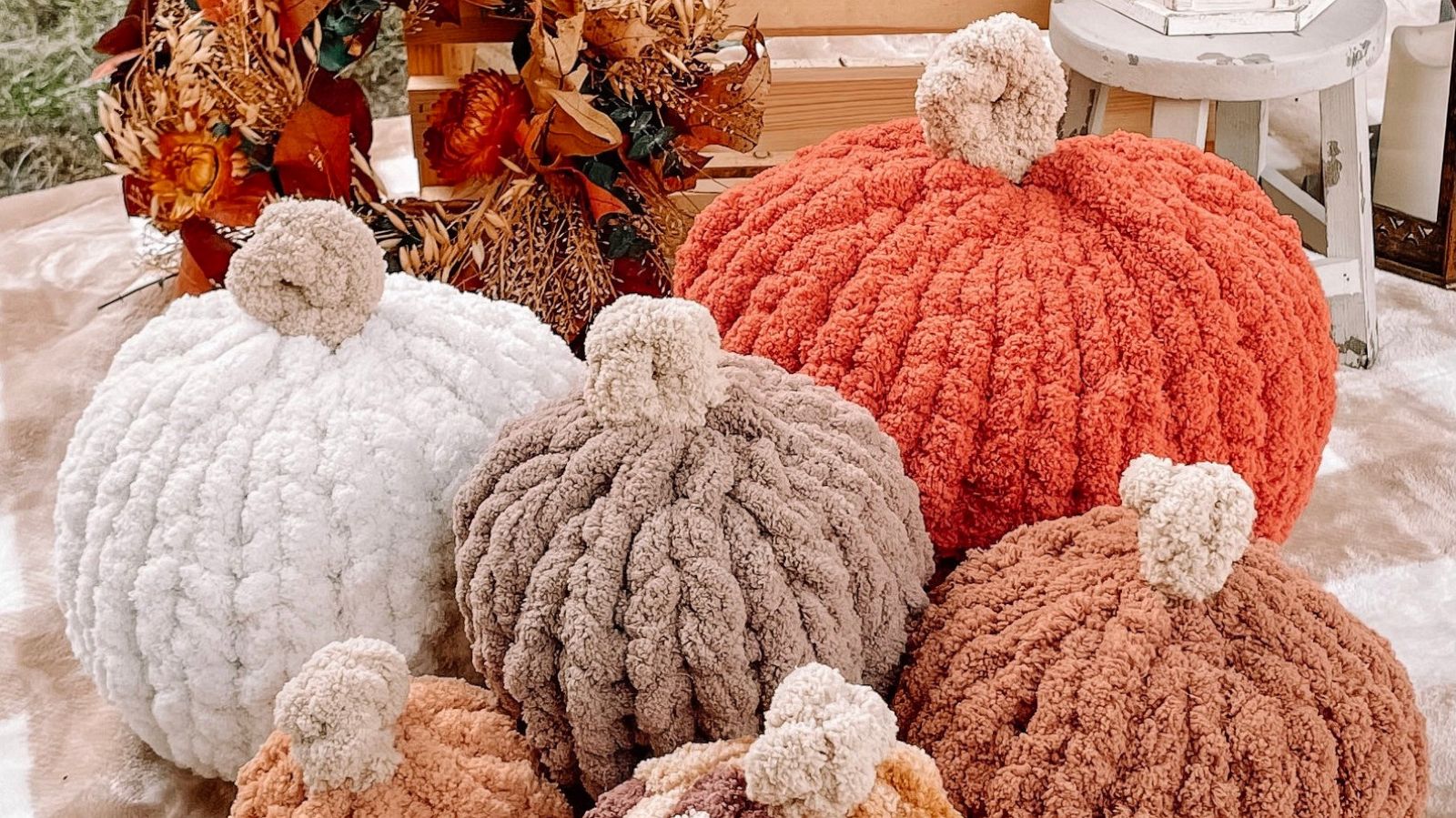 PHOTO: Chunky Knit Pumpkin Pillow, from Etsy.