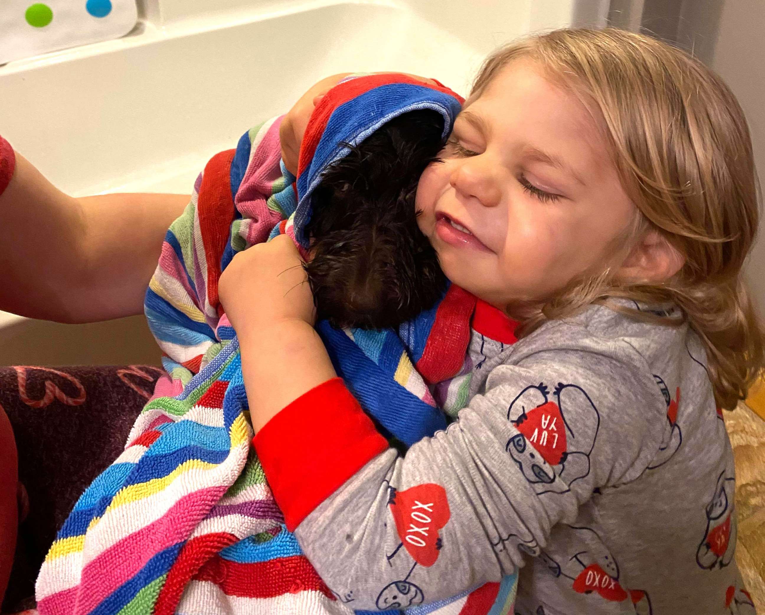 PHOTO: Truett Palmer, 2, of Owensville, Mo., was born with a congenital heart defect. Truett was gifted his own goldendoodle a few days before Christmas 2019, thanks to a stranger who learned about his story on Facebook.