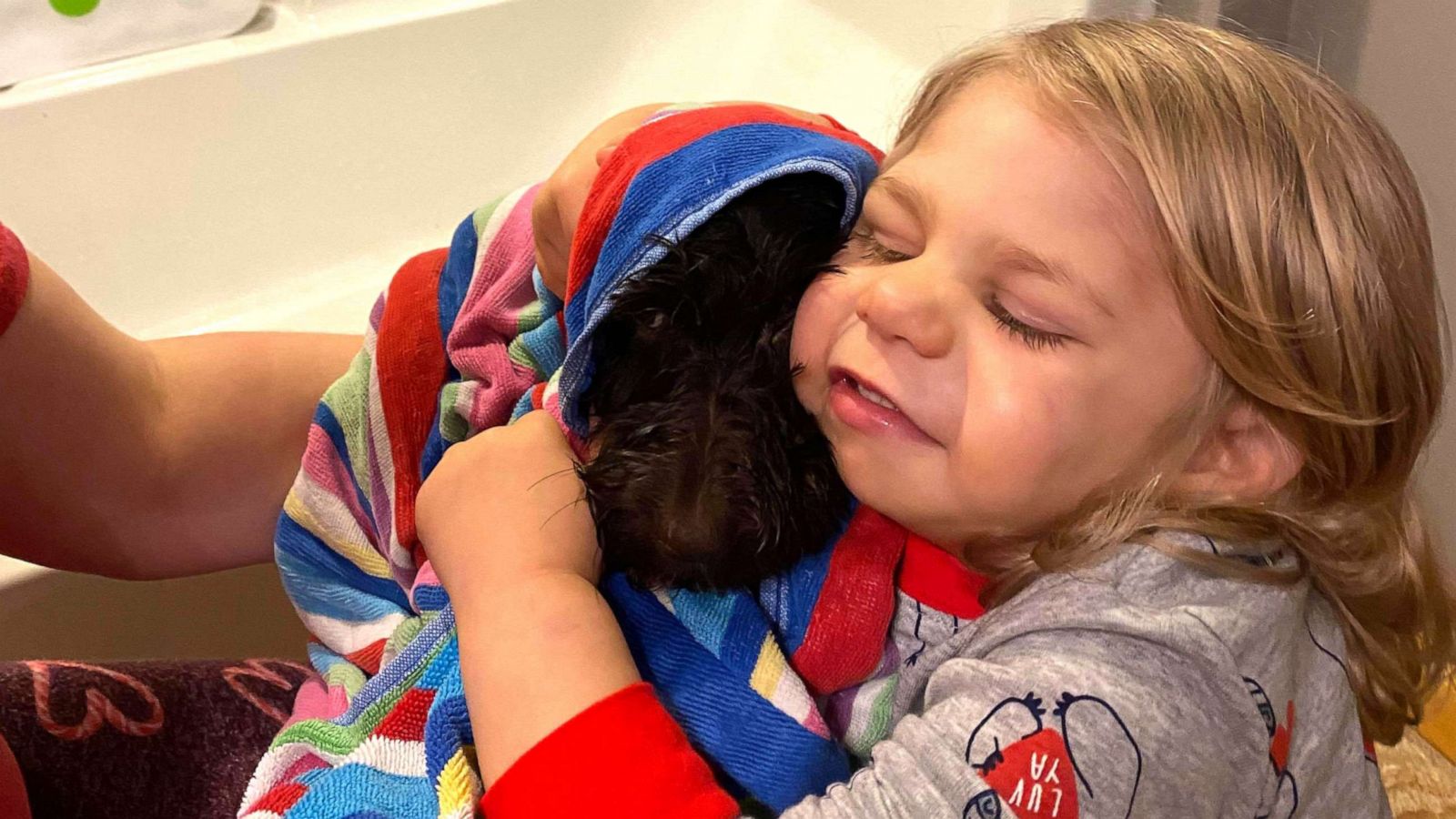 PHOTO: Truett Palmer, 2, of Owensville, Mo., was born with a congenital heart defect. Truett was gifted his own goldendoodle a few days before Christmas 2019, thanks to a stranger who learned about his story on Facebook.