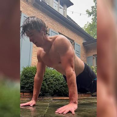 PHOTO: Kevin Cullum, a 35-year-old dad has achieved an extraordinary milestone, completing 1 million push ups since he began tracking his journey in 2015.