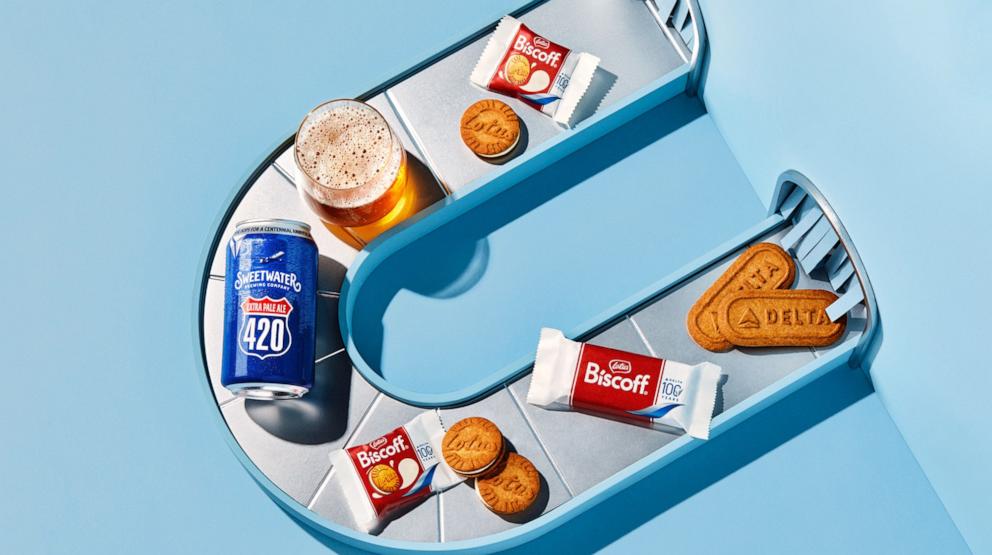 PHOTO: Delta in-flight refreshments new in spring 2025.