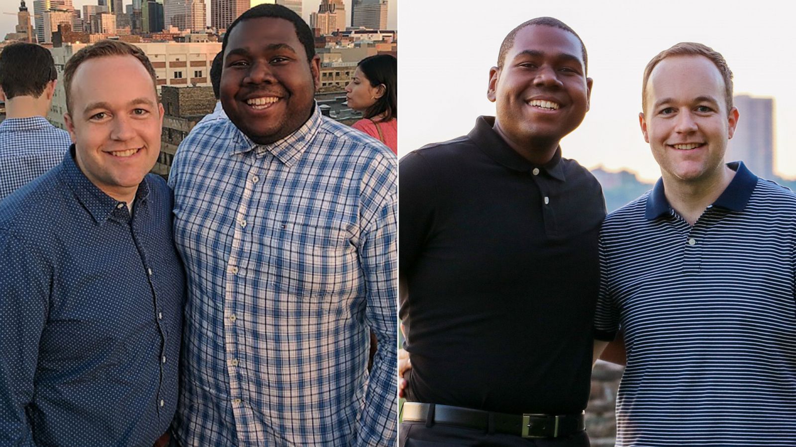 PHOTO: Darrin Rahn and Romelle Morris of New York City, lost over 80 pounds combined in just five months during the coronavirus pandemic in 2020.