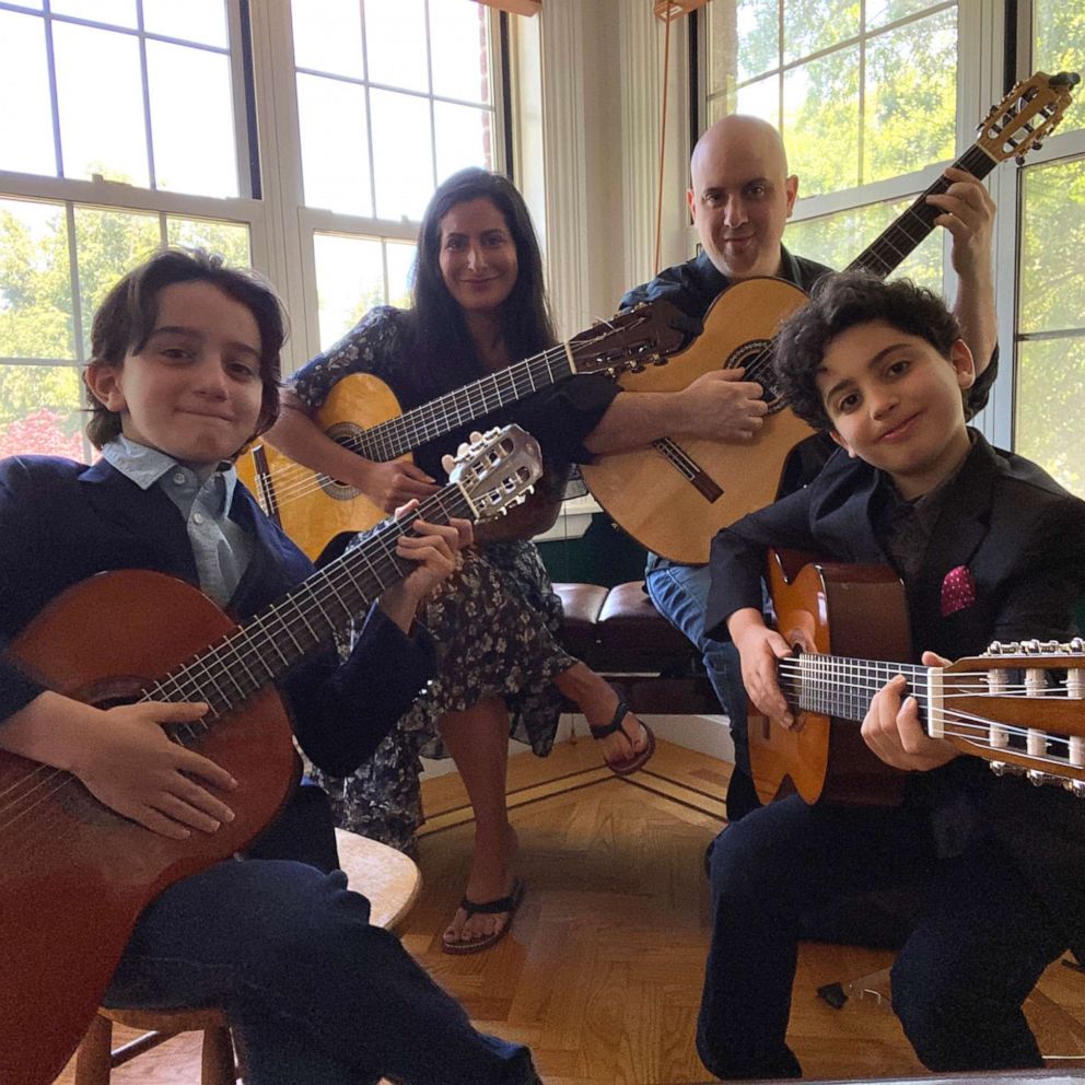VIDEO: This family plays music together and calls themselves the 'Quarantined Quartet'