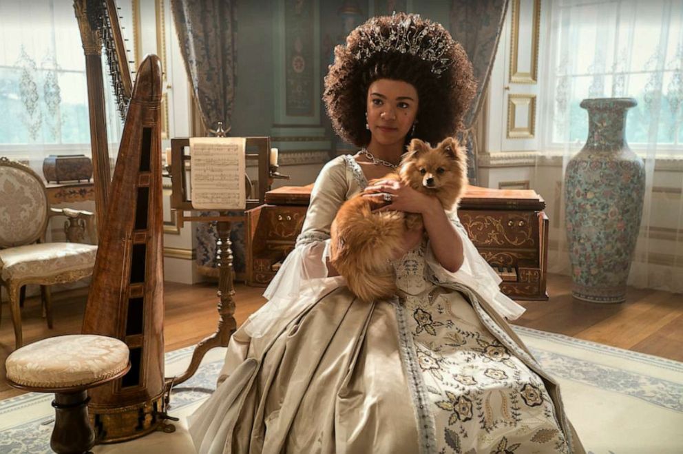 PHOTO: India Ria Amarteifio appears in a scene from "Queen Charlotte: A Bridgerton Story."